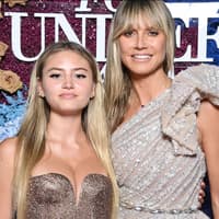 Leni und Heidi Klum posieren zusammen