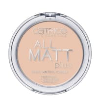 Um mögliche Unregelmäßigkeiten zu kaschieren und um zu mattieren, sollte ein Puder verwendet werden. Es liegt wie ein leichtes Tuch auf der Haut. "All Matt Plus Puder" von Catrice, ca. 4 Euro