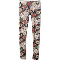 Prächtiges Farbspiel! Hose mit Blumenprint von Pull & Bear, ca. 15 Euro