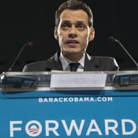 Marc Anthony auf einer Wahlkampfveranstaltung in Los Angeles