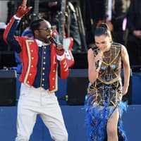 Feierten ebenfalls die Queen: Will.i.am und Jessie J