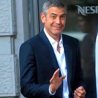 Frauenherzen schlagen höher: George Clooney dreht gerade in Mailand einen neuen Spot für die Kaffeemarke Nespresso