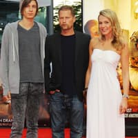 Schönes Trio: Til Schweiger mit seinem Sohn Valentinï»¿ und Freundin Svenja Holtmann