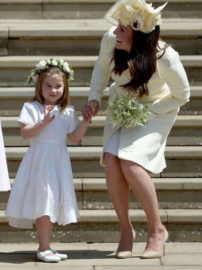 Herzogin Kate und Prinzessin Charlotte bei der Hochzeit von Prinz Harry und Herzogin Meghan