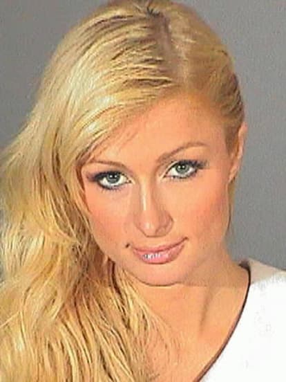 Paris Hilton, Mugshot