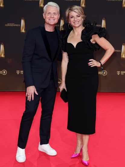 Stars beim "Deutschen Fernsehpreis 2024": Guido Cantz und Sabine Heinrich 