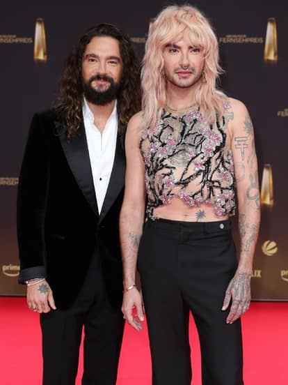 Stars beim "Deutschen Fernsehpreis 2024": Bill und Tom Kaulitz sichtlich stolz