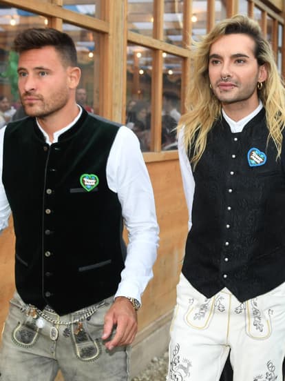 Marc Eggers und Bill Kaulitz auf dem Oktoberfest 2024