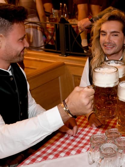 Marc Eggers und Bill Kaulitz auf dem Oktoberfest 2024