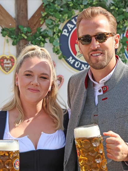 Oktoberfest 2024: Stars des FC Bayern - Harry Kane mit Ehefrau Katie