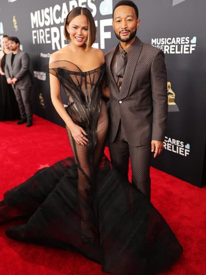 Chrissy Teigen und John Legend bei den Grammys 2025