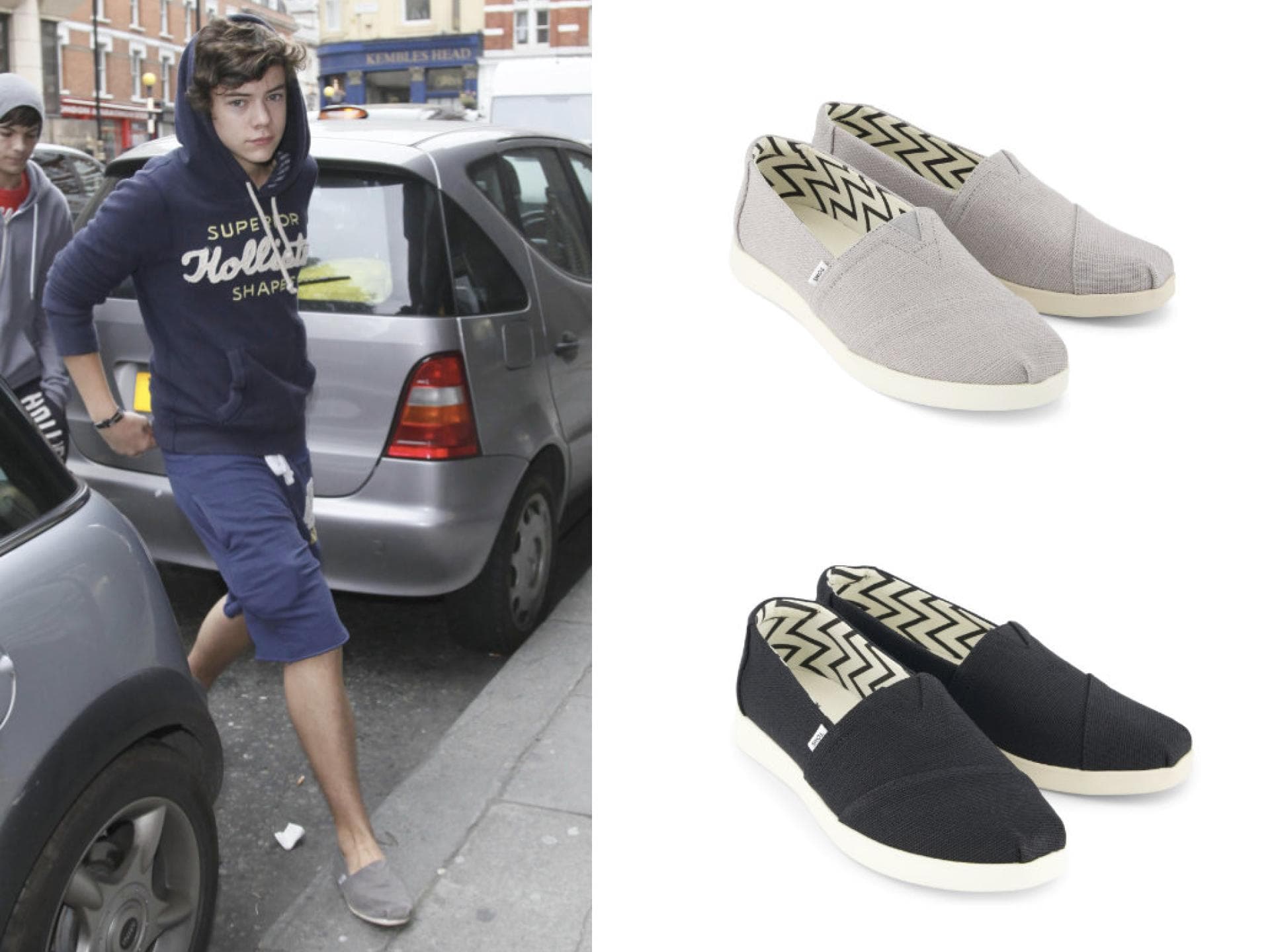 Harry Styles in Toms