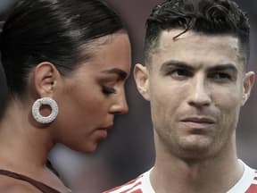 Georgina Rodriguez und Cristiano Ronaldo traurig