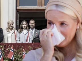 Mette Marit von Norwegen weint