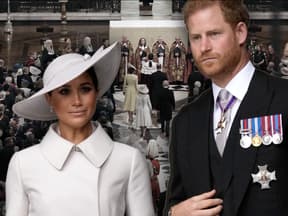 Thronjubiläum 2022: Meghan und Harry beim Gottesdienst