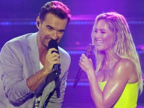 Florian Silbereisen und Helene Fischer performen