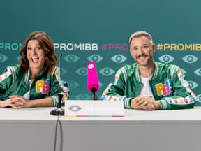 Marlene Lufen und Jochen Schropp bei der PBB-Pressekonferenz