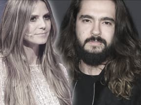 Heidi Klum und Tom Kaulitz gucken ernst