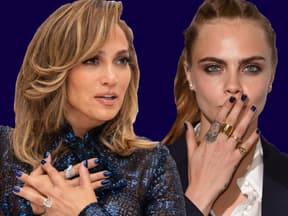 Jennifer Lopez und Cara Delevingne mit blauen Nägeln