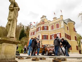 Sturm der Liebe Dreharbeiten vor dem Fürstenhof