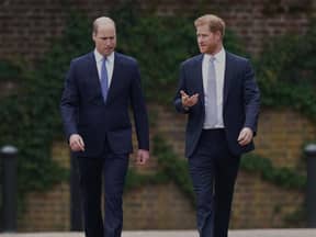 Prinz William und Prinz Harry besuchen eine Statur zu Prinzessin Dianas 60. Geburtstages. 