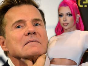 Dieter Bohlen und Katja Krasavice gucken ernst Collage.