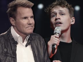 Dieter Bohlen und Tim Bendzko gucken ernst