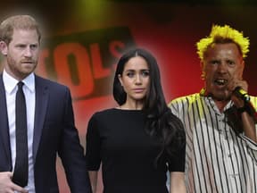 Prinz Harry, Herzogin Meghan und John Lydon.