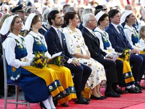 Die schwedische Königsfamilie. 