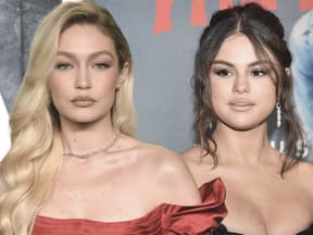 Selena Gomez und Gigi Hadid ernst