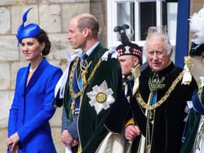 Prinzessin Kate, Prinz William, König Charles III. & Königin Camilla. 