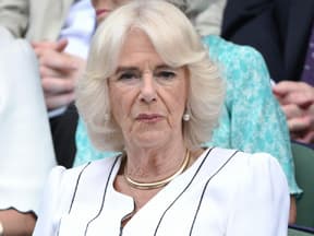 Königin Camilla am 12. Juli 2023 in Wimbledon