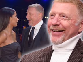 Lilian de Carvalho Monteiro und Boris Becker glücklich