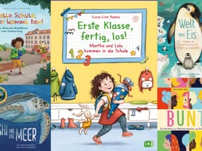 Kinderbuchcover mit Einschulungsgeschichten