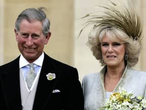 Prinz Charles und Camilla bei ihrer Hochzeit, 2005. 