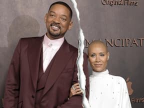 Will Smith und Jada Pinkett Smith mit Riss in der Mitte