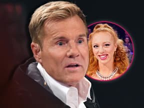 Dieter Bohlen reißt entsetzt die Augen auf, daneben ein Bild von Anna Ermakova bei "Das Supertalent"