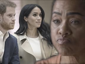 Harry, Meghan und Doria Ragland ernst