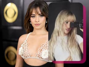 Camila Cabello mit braunen und platinblonden Haaren