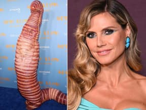 Heidi Klum als Regenwurm