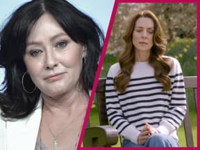 Shannen Doherty ernst, Kate bei ihrem Krebs-Statement