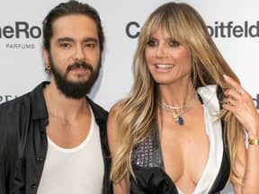 Tom Kaulitz und Heidi Klum posieren zusammen