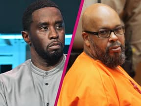 P. Diddy und Suge Knight sehen ernst zur Seite