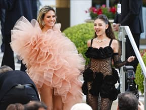 Heidi Klum und Leni Klum bei der amfAR-Gala 2024 in Cannes