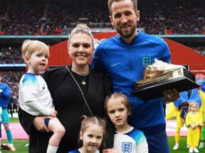 Harry Kane mit seiner Familie nach einem Spiel