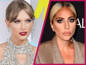 Taylor Swift und Lady Gaga schauen ernst