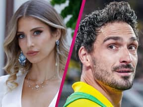 Mats Hummels guckt Cathy an, Collage