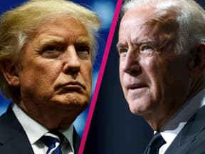 Collage Donald Trump und Joe Biden