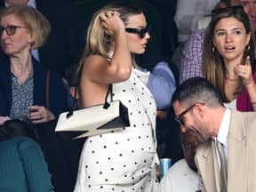 Margot Robbie in Wimbledon mit Babybauch