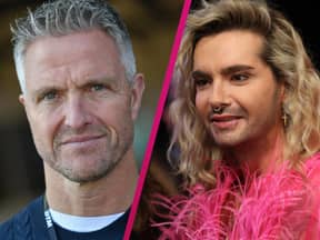 Ralf Schumacher und Bill Kaulitz sehen glücklich aus